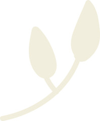 Leafy Branch Silhouette