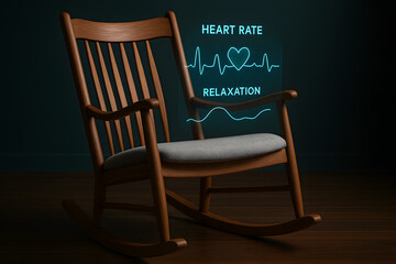 Relaxation Chair With Heart Rate Overlay