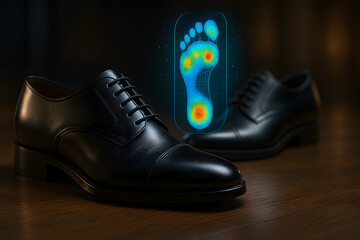 Smart Shoe Technology Concept