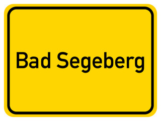 Illustration of a city entrance sign for the city of Bad Segeberg