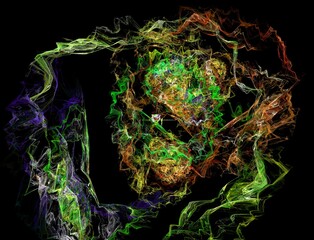 Imaginatory fractal abstract background Image