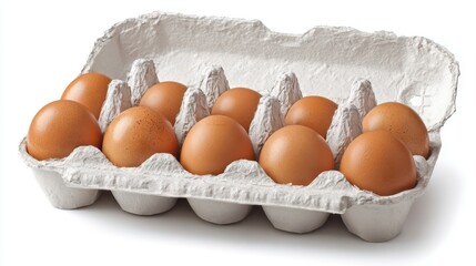 Fresh Brown Eggs in Carton - Farm Fresh Quality