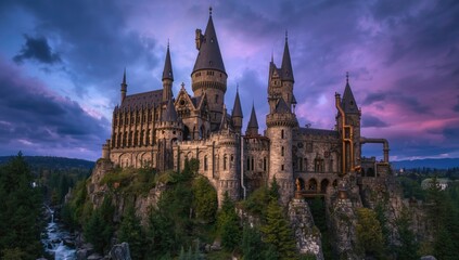 Fototapeta premium castle in the night