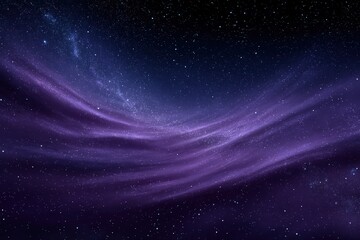 Ethereal cosmic landscape filled with purple hues and captivating starry texture creating a sense of wonder and vast exploration in the universe captured with clarity