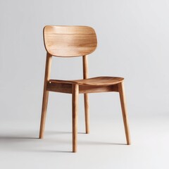 Light wood chair, simple design