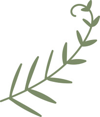 Leafy Branch Illustration