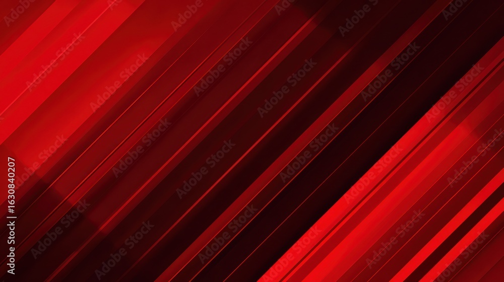 Poster diagonal red lines gradient across a dark background, creating a geometric abstract pattern