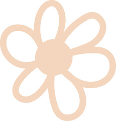 Simple Flower Line Drawing