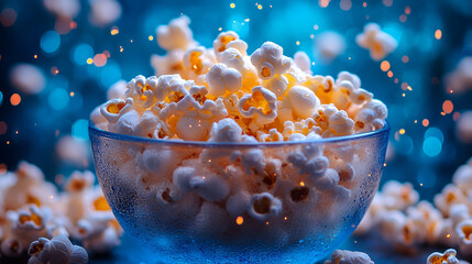 Movies plus popcorn equals fun. Popcorn equals fun food. Family outing, couples outing.