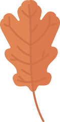 Cartoon Oak Leaf
