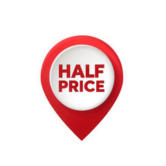 Half price sale offer promotion graphic