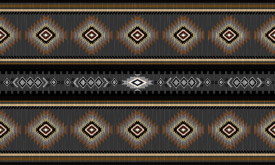 Navajo tribal vector seamless pattern. Native American ornament. Ethnic South Western decor style. Boho geometric ornament. Vector seamless pattern. Mexican blanket, rug. Woven carpet illustration