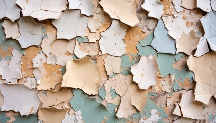 Naklejka premium Peeling Paint On Aged Wall