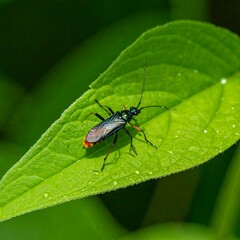 Fototapeta premium Beetle on a leaf