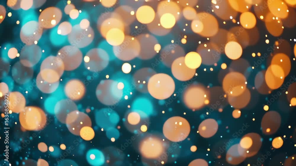 Poster enjoy a captivating display of colorful bokeh lights that illuminate the evening ambiance during a s