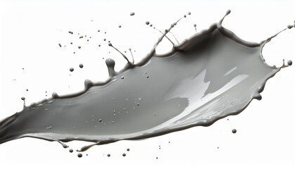 Gray liquid splash