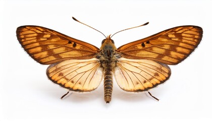 Orange skipper butterfly specimen