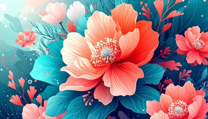 Coral Reef Blossom Fusion