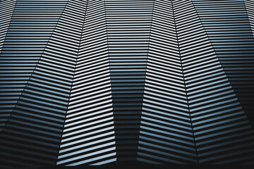 美しい模様のビルの外壁