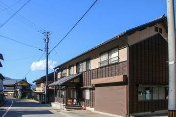 Fototapeta premium 白峰伝統的建造物群保存地区