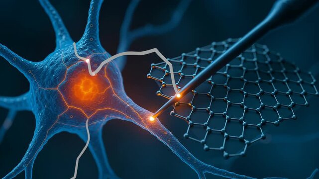 Neural bioengineering innovation with nanotechnology device connecting neuron cell for advanced medical research and future breakthroughs in healing