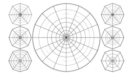 Circular grid pattern design