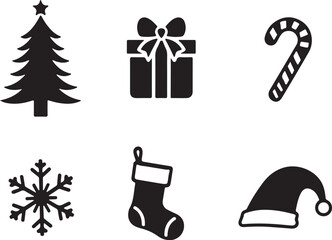 Celebrate festive holiday season with Christmas icon set