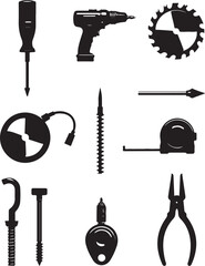 Fototapeta premium Essential DIY tools collection for home improvement projects