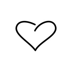 line art love design icon or logo 