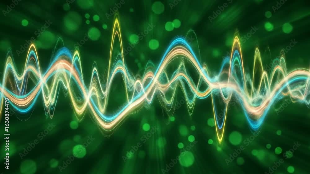 Poster abstract colorful wave patterns visual design for editorial and commercial use