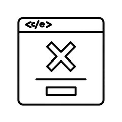 Obraz premium Website error message showing a broken connection or failure, perfect for online tech and software design concepts