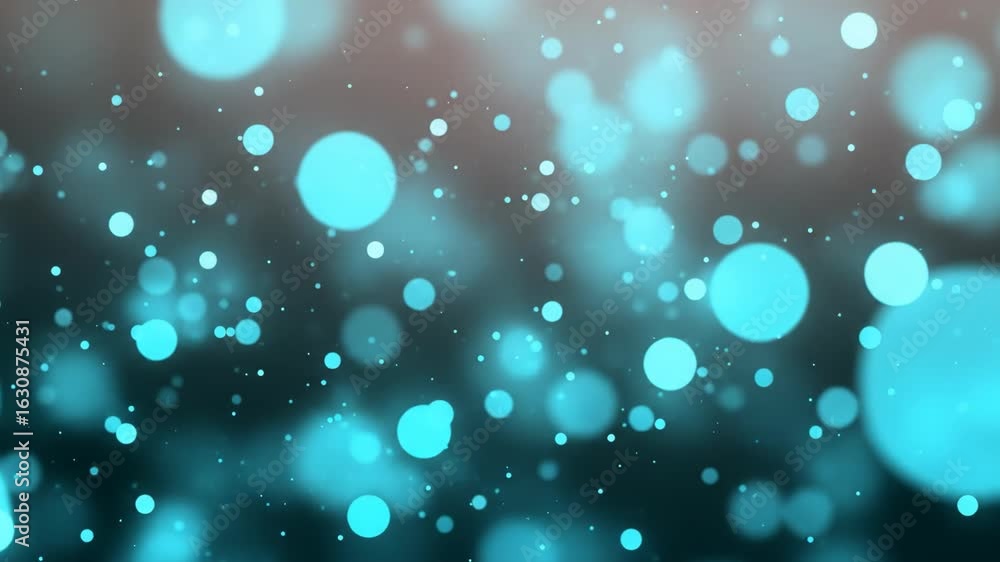 Poster abstract cyan circles animated background for presentations and design projects