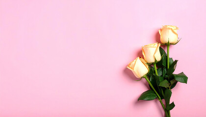 Fototapeta premium バラの花。コピースペース。薔薇イメージ。Rose flower. Copy space. Rose image.