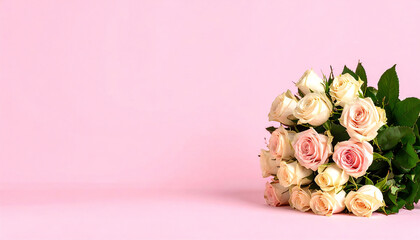 バラの花。コピースペース。薔薇イメージ。Rose flower. Copy space. Rose image.