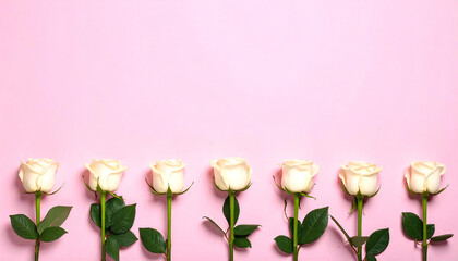 バラの花。コピースペース。薔薇イメージ。Rose flower. Copy space. Rose image.