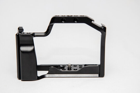 protective cage for mirrorless camera with a white background in Rio de Janeiro. - Powered by Adobe