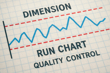 Quality control manufacturing processes is essential for monitoring dimension run charts to ensure product consistency and improve production