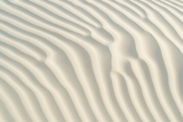 Fototapeta premium Abstract white sand dunes capture the serene beauty of natural patterns and soft light