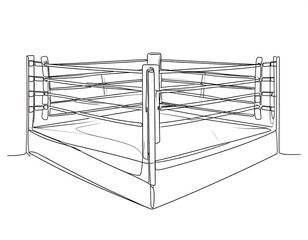 Boxing ring sketch