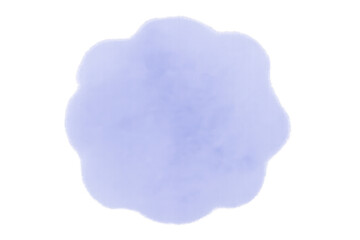 Soft light purple watercolor splashing with transparent background, ideal for adding a touch of color