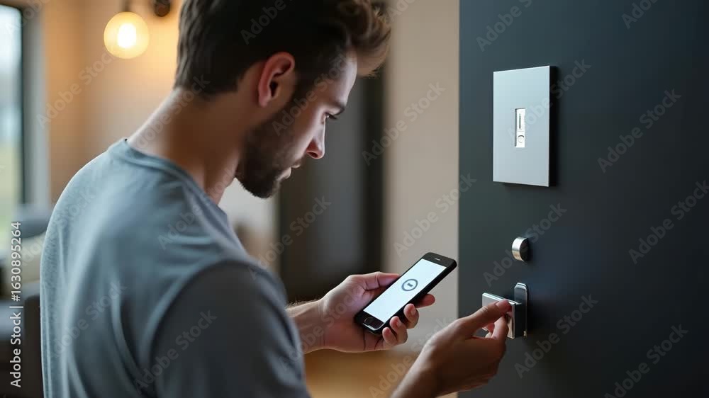 Poster enhance home security: instant alerts with smartphone notification bell - stay connected anywhere wi