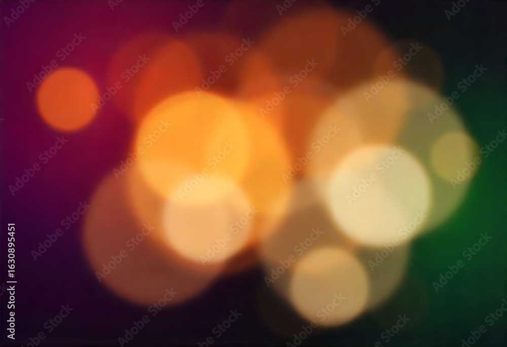 Fototapete generative ai image of a blurred background with colorful circles suggesting light and depth