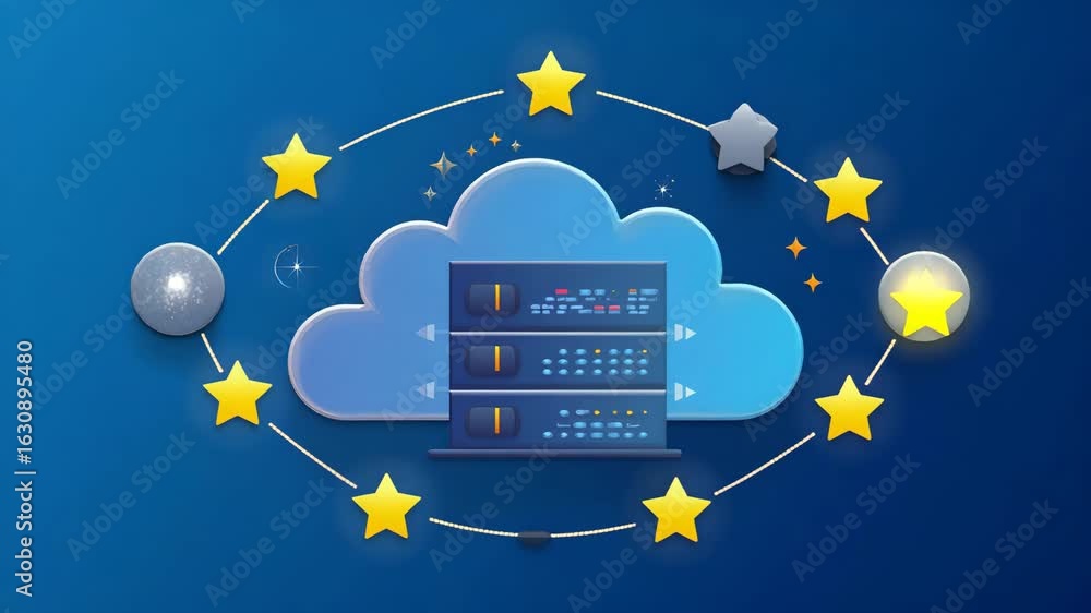 Poster stylish low polygon cloud computing icon: a modern representation of data transmission, storage, and