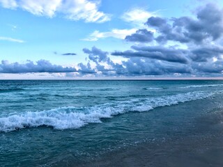 Beautiful Sky Over the Gulf at Dusk