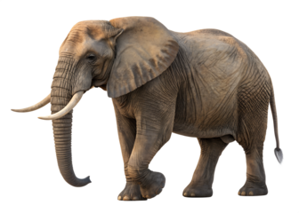 3D of an elephant in PNG format