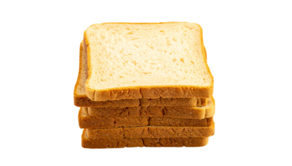 Bread Slice PNG, Fresh Baked Bread Isolated, Transparent Background, Bakery, Food, and Breakfast Illustration