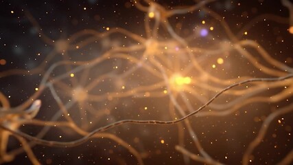 Neuron or nerve cell with an intricate network. Perfect for projects related to science, technology, medicine, artificial intelligence, and the mysteries of life. - Powered by Adobe