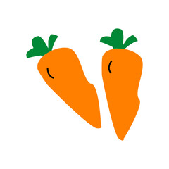 vector illustration of an carrot