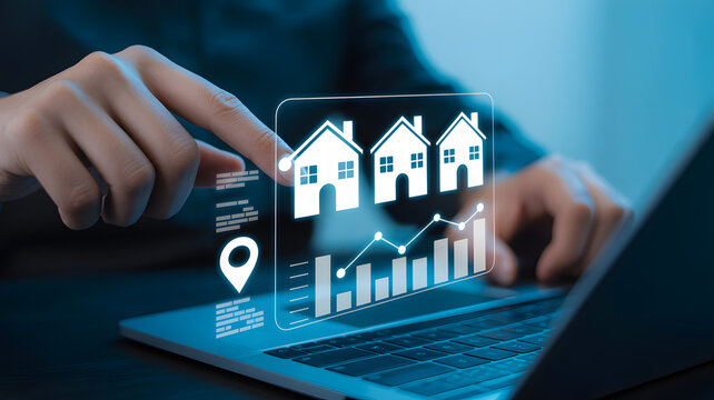 Analyzing real estate market trends with digital analytics and property data