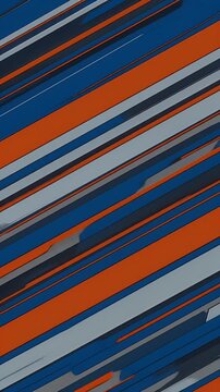 Abstract Background of Diagonal Blue Orange And Gray Lines